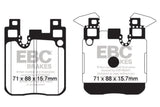 Kies-Motorsports EBC EBC 13-18 BMW 335i (F30) Bluestuff Rear Brake Pads