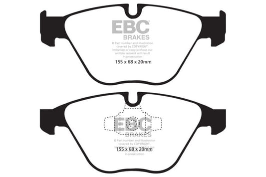 Kies-Motorsports EBC EBC 13+ BMW X1 2.0 Turbo (28i) Greenstuff Front Brake Pads