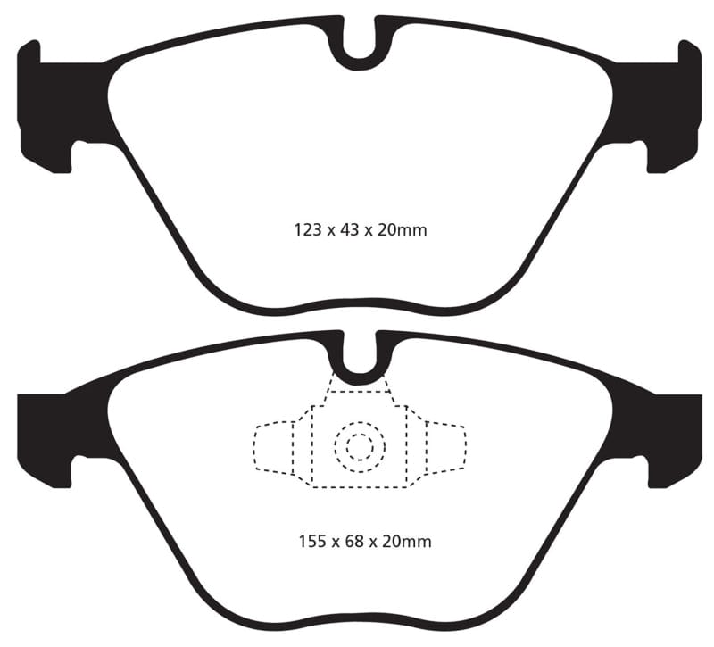 EBC 13+ BMW X1 2.0 Turbo (28i) Yellowstuff Front Brake Pads Secondary image
