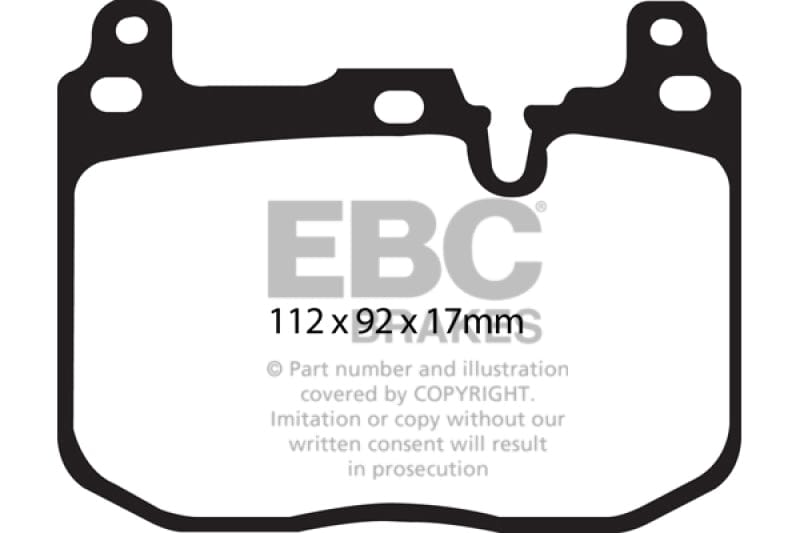 Kies-Motorsports EBC EBC 14+ BMW 228 Coupe 2.0 Turbo Brembo calipers Ultimax2 Front Brake Pads