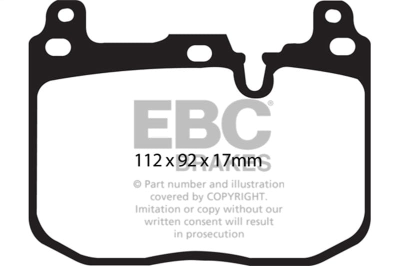 Kies-Motorsports EBC EBC 14+ BMW i8 1.5 Turbo/Electric Yellowstuff Front Brake Pads