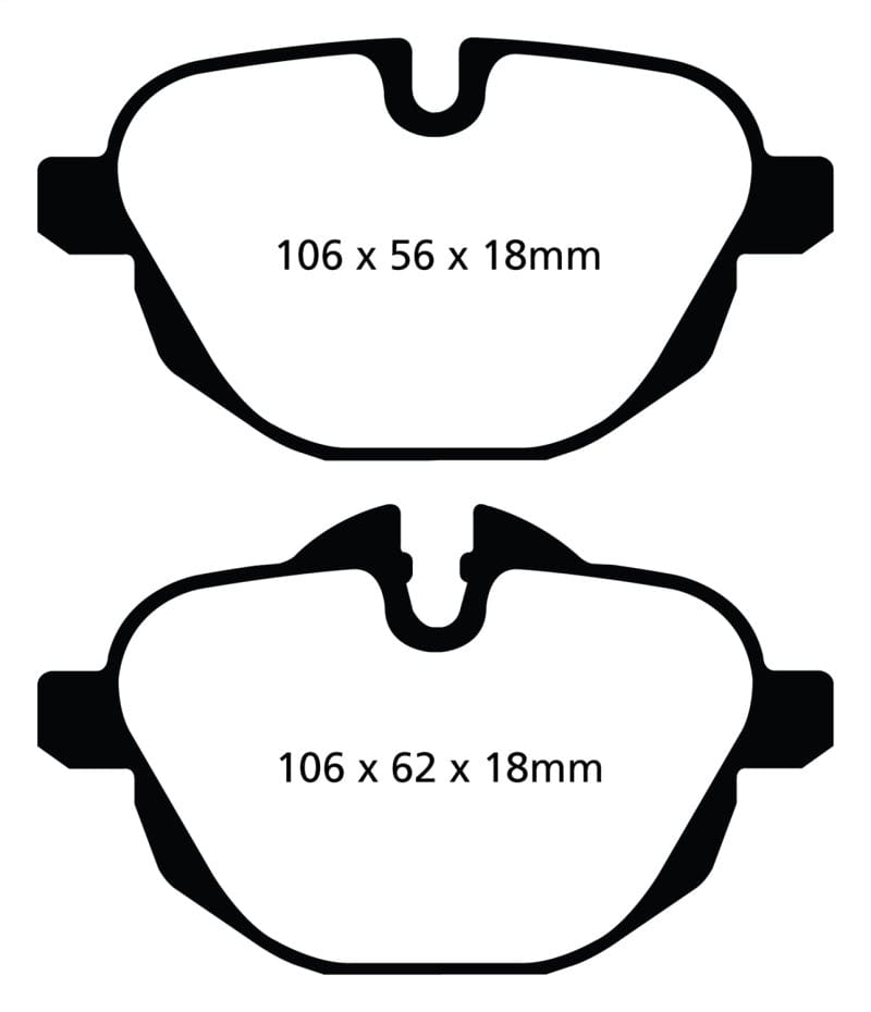 Kies-Motorsports EBC EBC 14+ BMW i8 1.5 Turbo/Electric Yellowstuff Rear Brake Pads