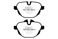 Kies-Motorsports EBC EBC 14+ BMW i8 1.5 Turbo/Electric Yellowstuff Rear Brake Pads