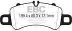 Kies-Motorsports EBC EBC 17-18 Porsche 718 Boxster 2.5L Redstuff Front Brake Pads