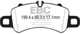 Kies-Motorsports EBC EBC 17-18 Porsche 718 Boxster 2.5L Redstuff Front Brake Pads