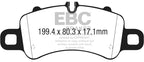 Kies-Motorsports EBC EBC 17-18 Porsche 718 Boxster 2.5L Redstuff Front Brake Pads