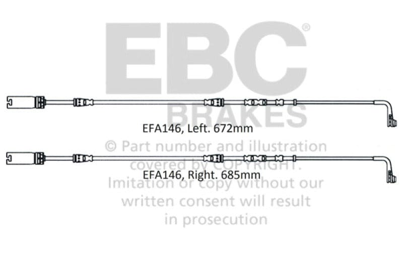 Kies-Motorsports EBC EBC 2008-2010 BMW M3 4.0L (E90) Front Wear Leads Main image
