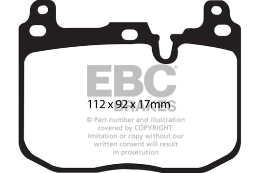 Kies-Motorsports EBC EBC 2017+ BMW M240 Coupe Bluestuff Front Brake Pads