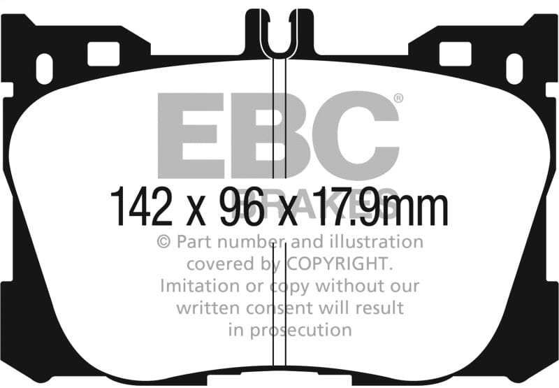 EBC 2017+ Mercedes-Benz E300 (W213) 2.0L Turbo Ultimax2 Front Brake Pads Secondary image