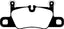 Kies-Motorsports EBC EBC 2018+ Porsche Cayenne (3rd Gen) 4.0TT Extra Duty Rear Brake Pads