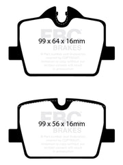 Kies-Motorsports EBC EBC 2019+ BMW Z4 G29 2.0T Bluestuff Rear Brake Pads