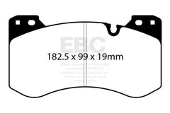 Kies-Motorsports EBC EBC 2021+ BMW M3/M4 3.0TT (G80/G82/G83) Yellowstuff Front Brake Pads