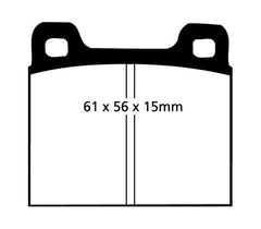 Kies-Motorsports EBC EBC 73-77 Porsche 911 2.7L Redstuff Front/Rear Brake Pads