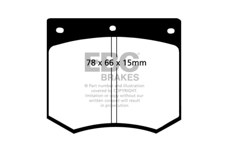 EBC 75-86 Ac 3000 3.0 Greenstuff Front Brake Pads Secondary image