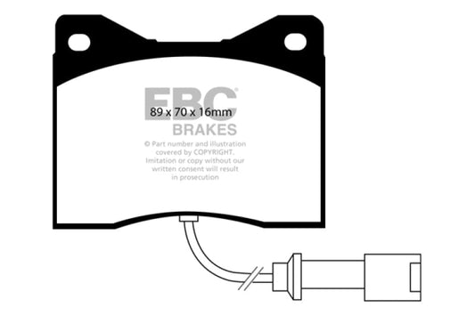 Kies-Motorsports EBC EBC 78-82 BMW M1 3.5 Yellowstuff Front Brake Pads
