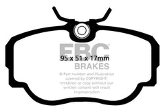 Kies-Motorsports EBC EBC 83-85 BMW 318 1.8L (E30) Bluestuff Front Brake Pads