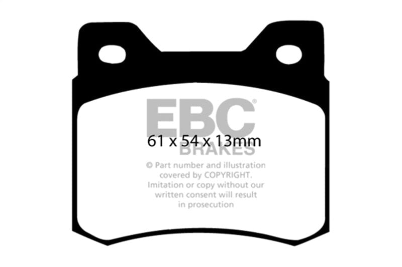Kies-Motorsports EBC EBC 84-86 Mercedes-Benz 190/190E 2.3 Greenstuff Rear Brake Pads Main image