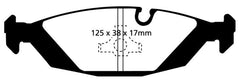 Kies-Motorsports EBC EBC 87-88 BMW M5 3.5 (E28) Yellowstuff Rear Brake Pads