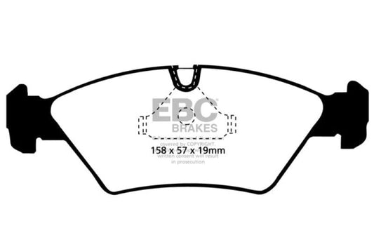 Kies-Motorsports EBC EBC 87-91 BMW M3 2.3 (E30) Redstuff Front Brake Pads