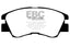 Kies-Motorsports EBC EBC 88-91 Mitsubishi Montero 2.6 Greenstuff Front Brake Pads