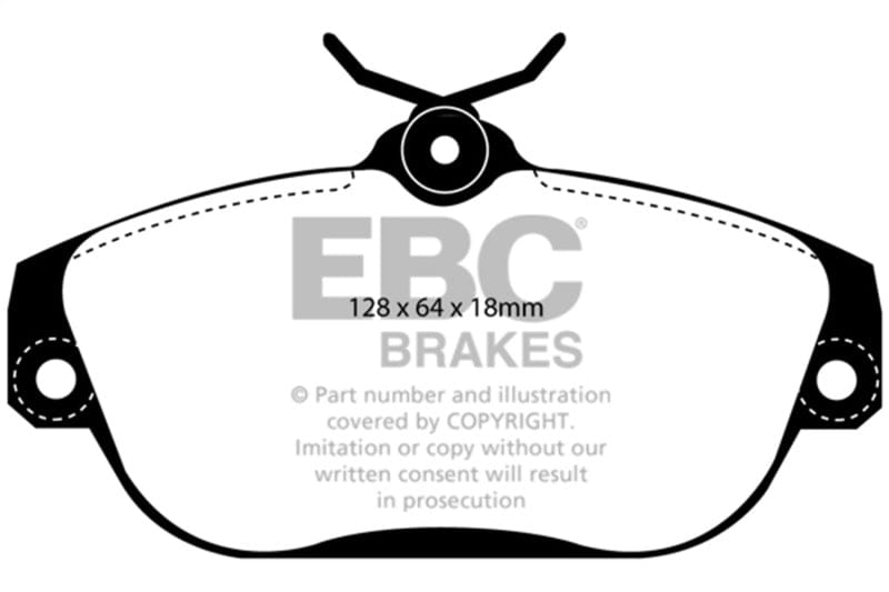 Kies-Motorsports EBC EBC 91-93 Volvo 740 2.3 (ABS) (Girling) Redstuff Front Brake Pads Main image