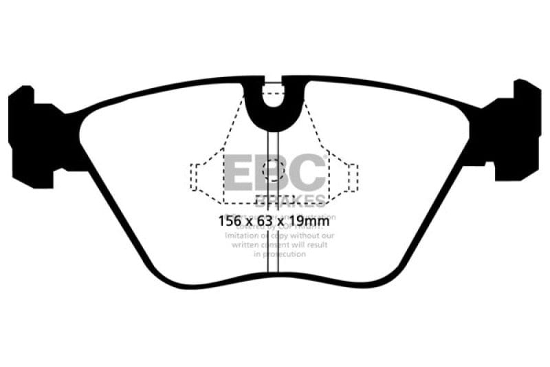 Kies-Motorsports EBC EBC 92-95 BMW M3 3.0 (E36) Ultimax2 Front Brake Pads