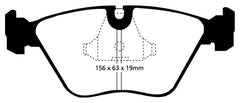 Kies-Motorsports EBC EBC 92-95 BMW M3 3.0 (E36) Yellowstuff Front Brake Pads