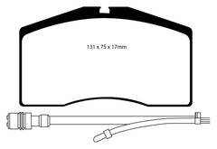Kies-Motorsports EBC EBC 93-95 Porsche 911 (964) 3.6 Turbo Yellowstuff Front Brake Pads