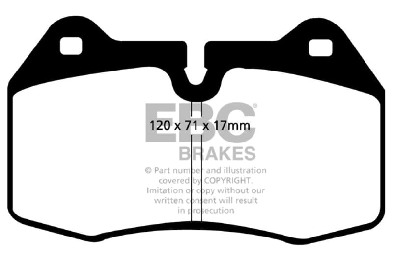 Kies-Motorsports EBC EBC 94-99 BMW M5 3.8 (E34) Redstuff Front Brake Pads