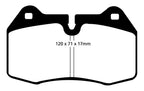 Kies-Motorsports EBC EBC 94-99 BMW M5 3.8 (E34) Redstuff Front Brake Pads