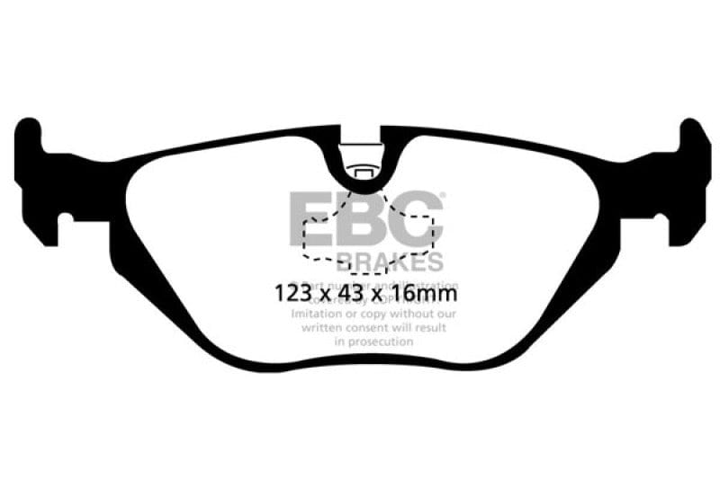 EBC 96-98 BMW Z3 1.9 Ultimax2 Rear Brake Pads Secondary image