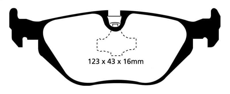 Kies-Motorsports EBC EBC 96-98 BMW Z3 1.9 Yellowstuff Rear Brake Pads