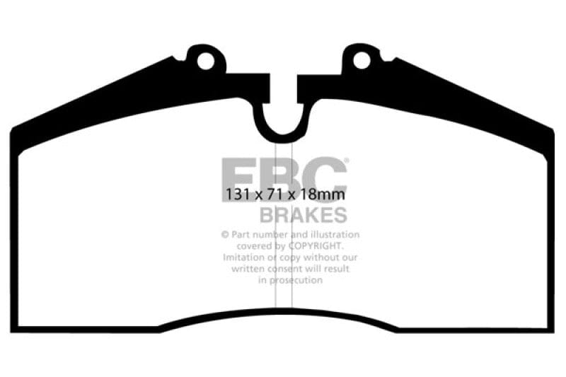 Kies-Motorsports EBC EBC 96-98 Porsche 911 (993) 3.6 Carrera 4S Redstuff Rear Brake Pads Main image