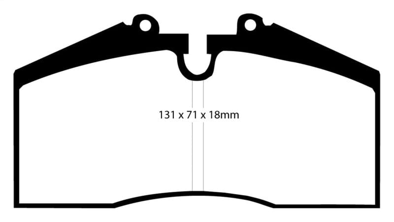 EBC 96-98 Porsche 911 (993) 3.6 Carrera 4S Redstuff Rear Brake Pads Secondary image