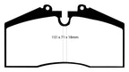 Kies-Motorsports EBC EBC 96-98 Porsche 911 (993) 3.6 Carrera 4S Yellowstuff Rear Brake Pads