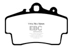Kies-Motorsports EBC EBC 97-99 Porsche Boxster (Cast Iron Rotors only) 2.5 Redstuff Front Brake Pads