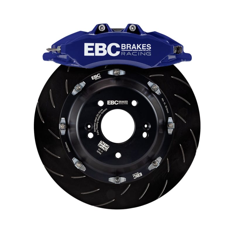 Kies-Motorsports EBC EBC Racing 00-06 BMW M3 (E46) Blue Apollo-6 Calipers 355mm Rotors Front Big Brake Kit Main image