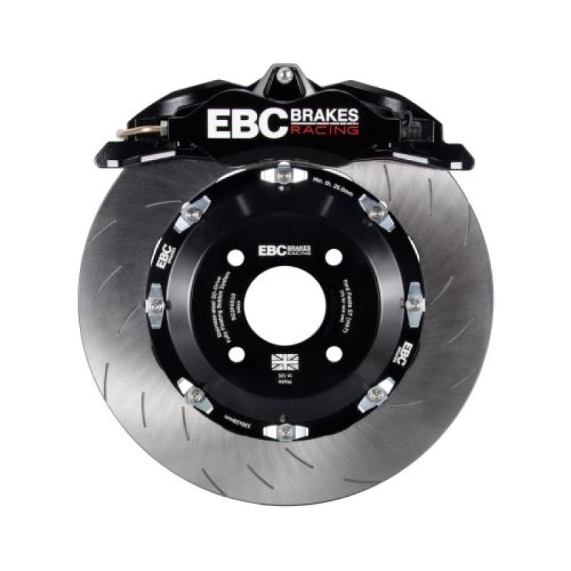 Kies-Motorsports EBC EBC Racing 00-07 BMW M3 (E46) Black Apollo-4 Calipers 355mm Rotors Front Big Brake Kit Main image