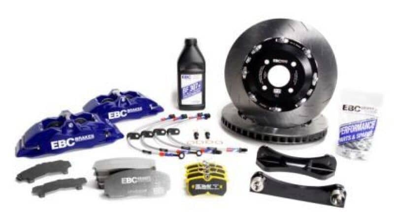 Kies-Motorsports EBC EBC Racing 01-07 Acura RSX Type-S 2.0L Blue Apollo-4 Calipers 330mm Rotors Front Big Brake Kit Main image
