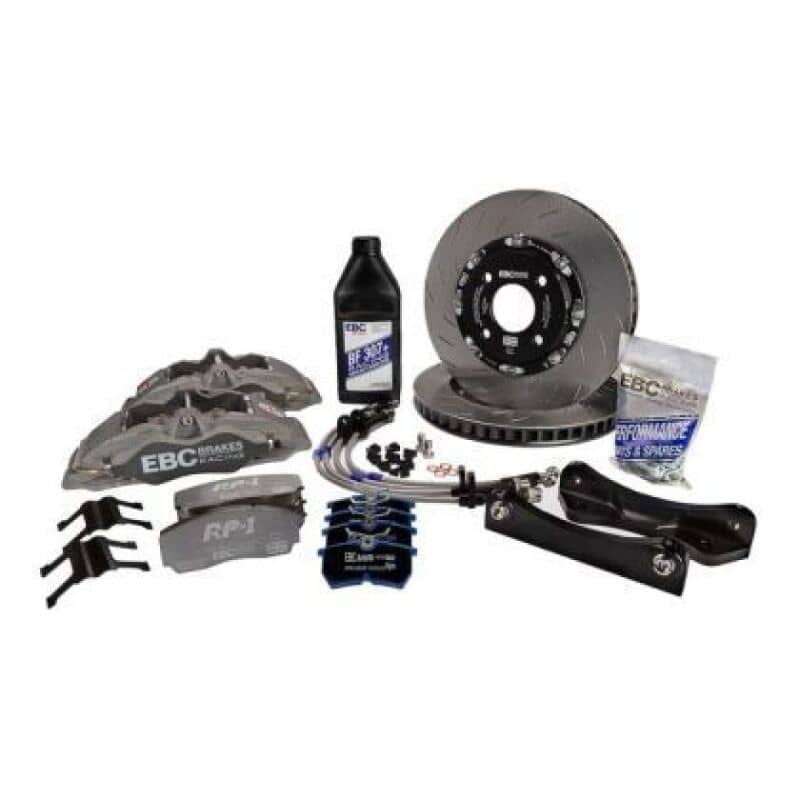 Kies-Motorsports EBC EBC Racing 05-19 BMW 3-Series E90/E92F/F30 Anodized Apollo-4 Caliper 355mm Rotor Front Big Brake Kit