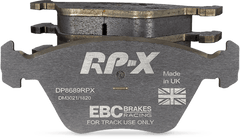 Kies-Motorsports EBC EBC Racing 09-12 Porsche 911 (997) Carrera 2 3.6L (Cast Iron Rotor Only) RP-X Front Brake Pads