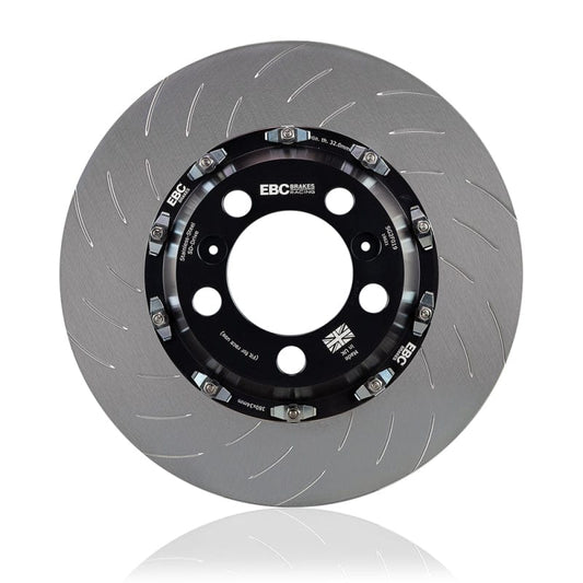 Kies-Motorsports EBC EBC Racing 2013+ Porsche 911 (991/992 w/Cast Iron Disc) 3.8TT 2 Piece SG Racing Front Rotors