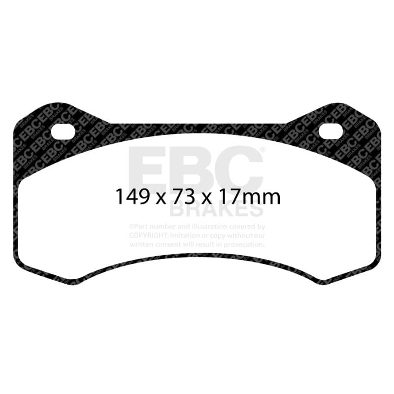 Kies-Motorsports EBC EBC Racing Wilwood Aero4 Radial Mount 6620 20mm SR-11 Sintered Race Pad