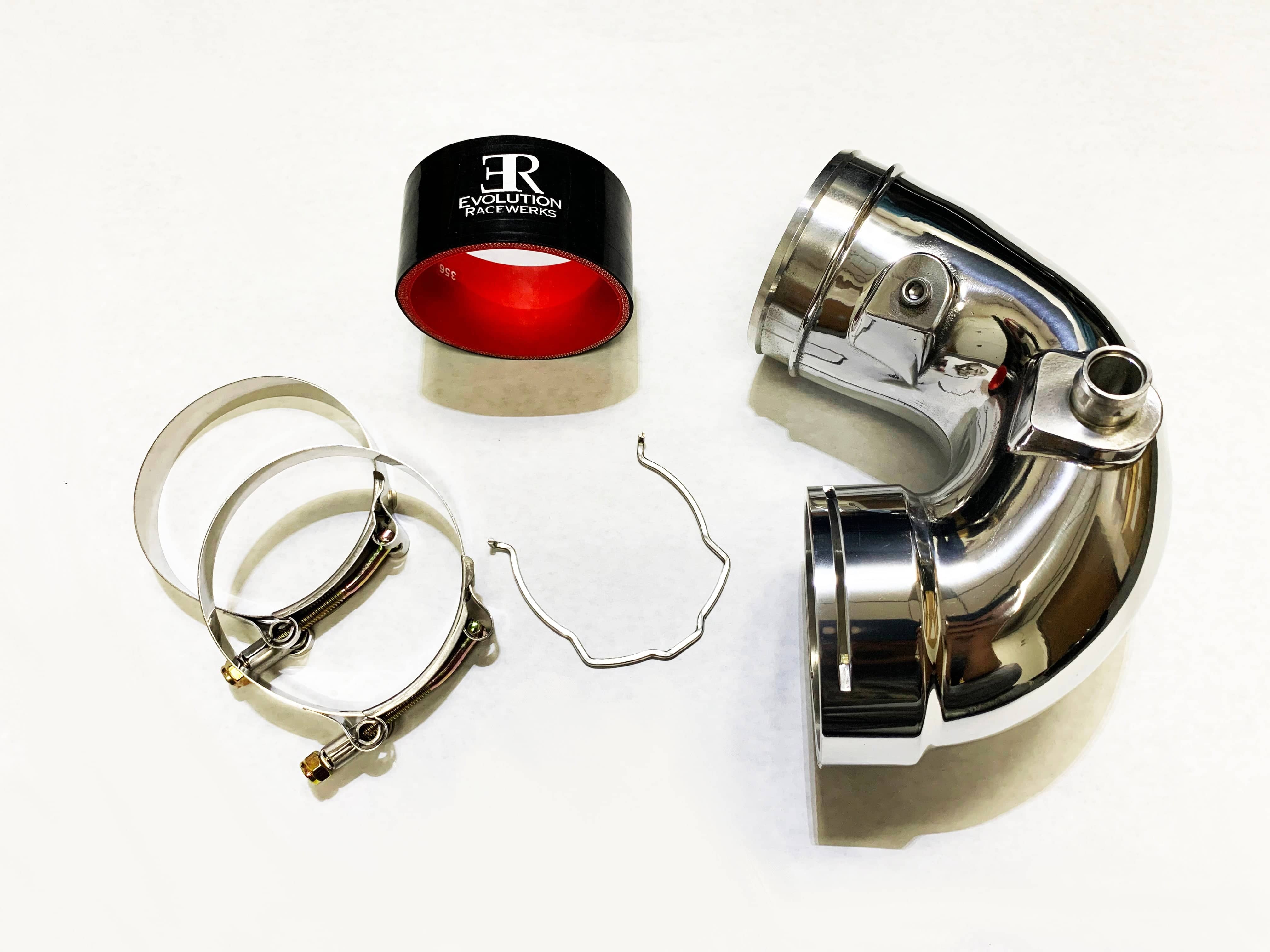 Kies-Motorsports Evolution Racewerks Cold Side "J" Charge Pipe 2015-20 M2 Competition/M3/M4 S55 Engine Main image