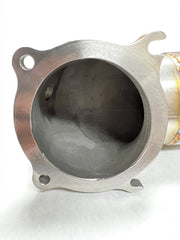 Kies-Motorsports Evolution Racewerks Competition Series 4" Catless Downpipe for the 2016+ Alfa Giulia / Stelvio 2.0L