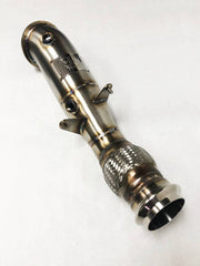 Kies-Motorsports Evolution Racewerks Competition Series 4" Catless Downpipe for the 2021+ Toyota Supra 2.0 B46 US Spec Engine