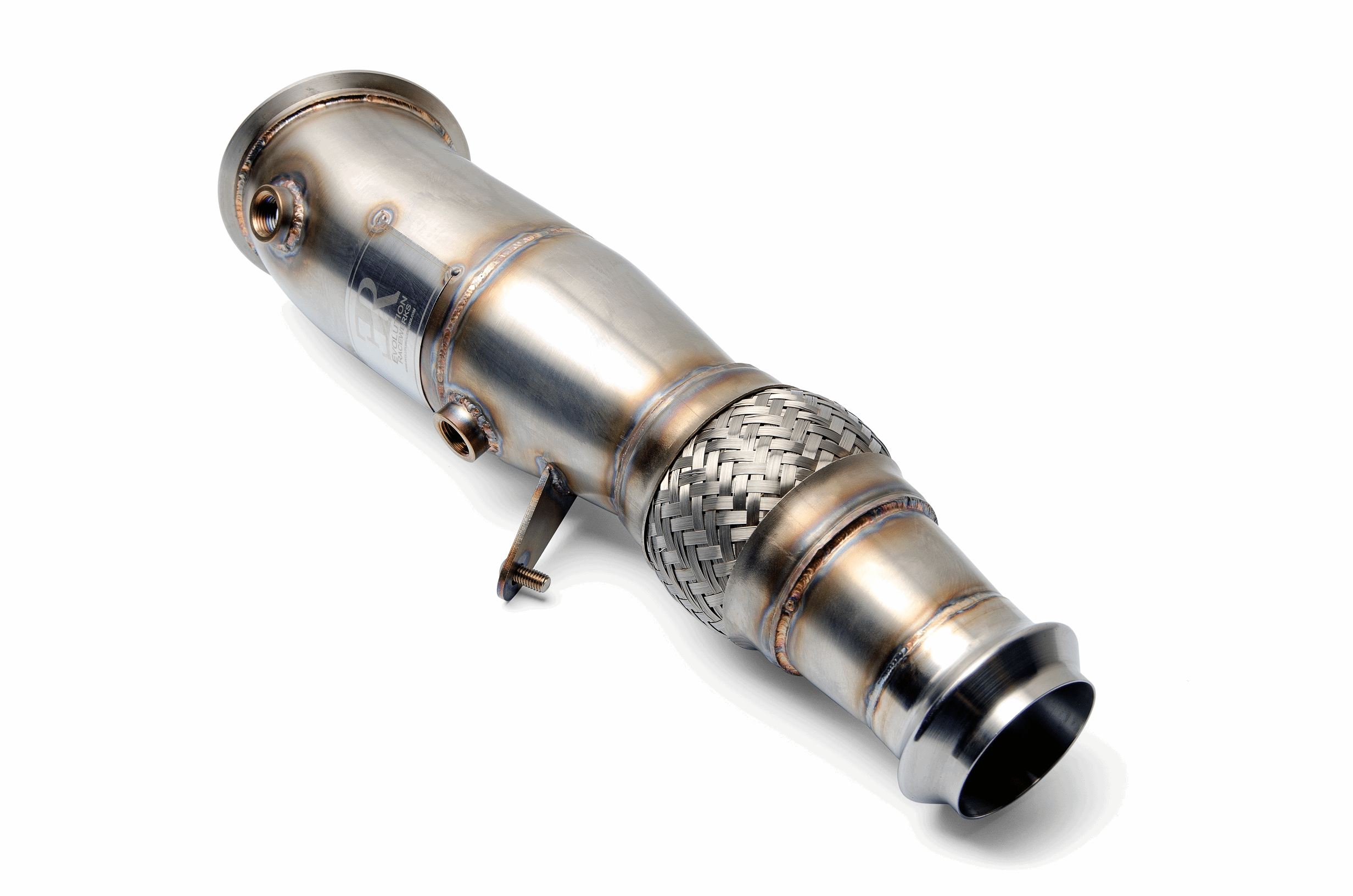Kies-Motorsports Evolution Racewerks Evolution Racewerks 4" High Flow (CATTED) Downpipe for N26 Engine (F3X) Main image
