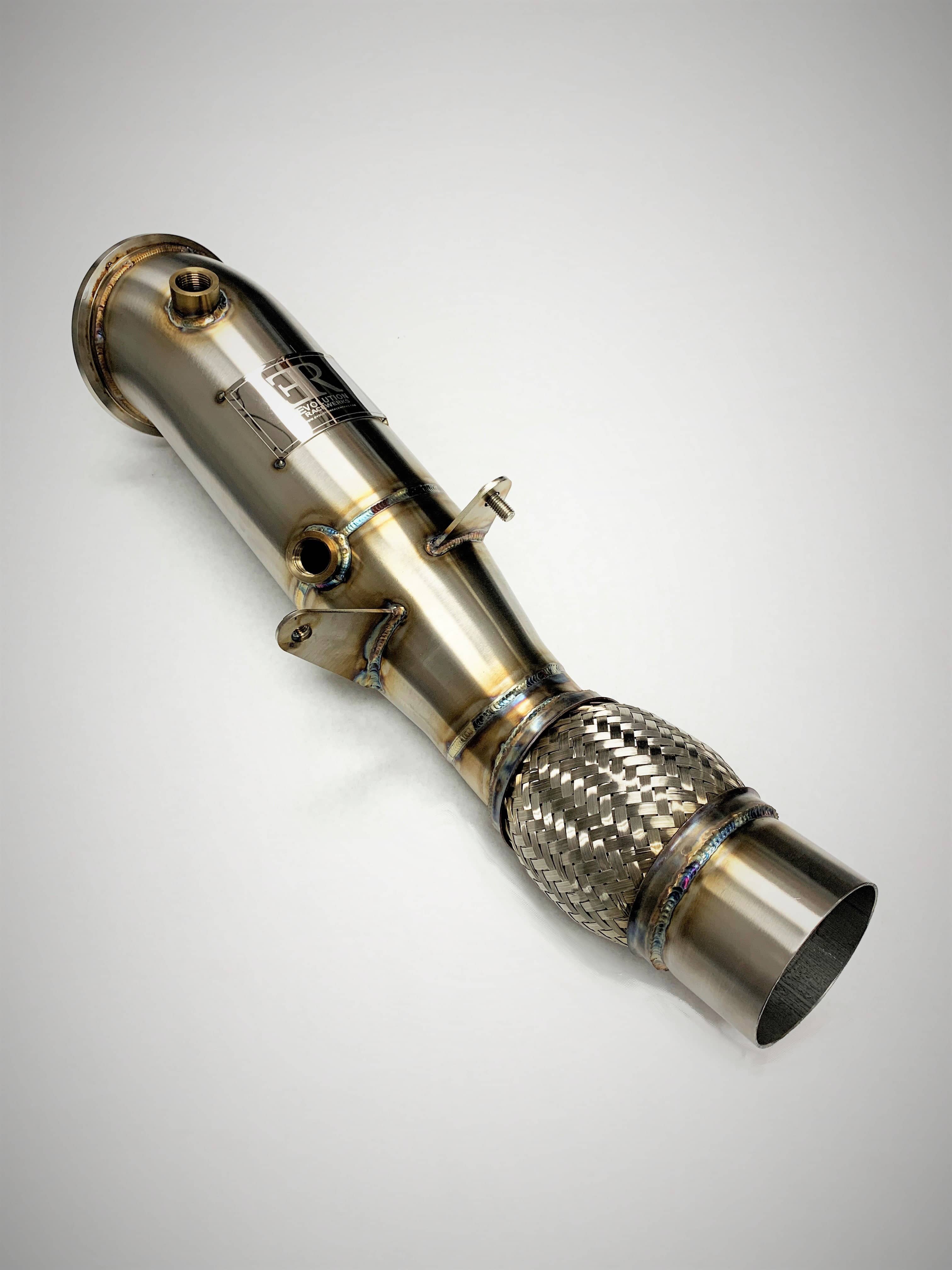 Kies-Motorsports Evolution Racewerks Sports Series 4" High Flow Catted Downpipe for the 2020+ Toyota Supra 2.0 B48 EU/Asia Spec Engine