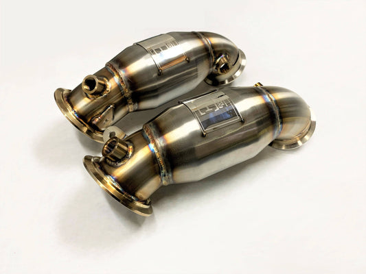 Kies-Motorsports Evolution Racewerks Sports Series High Flow Catted Primary Downpipe 2019-23 X5M/X6M S63M Engine