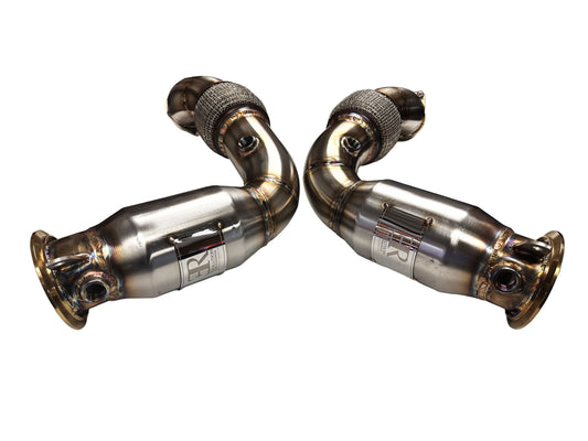 Kies-Motorsports Evolution Racewerks Sports Series High Flow Catted Primary Downpipe 2023+ 760i xDrive S68 Engine